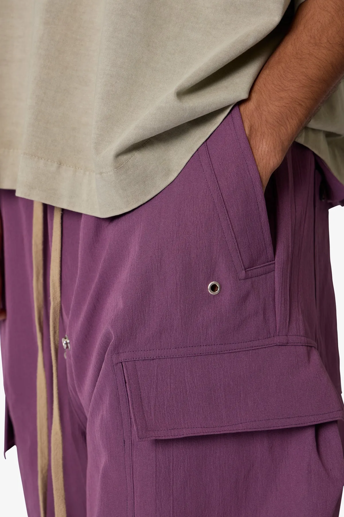 Rave Double Cargo Pants - Mauve