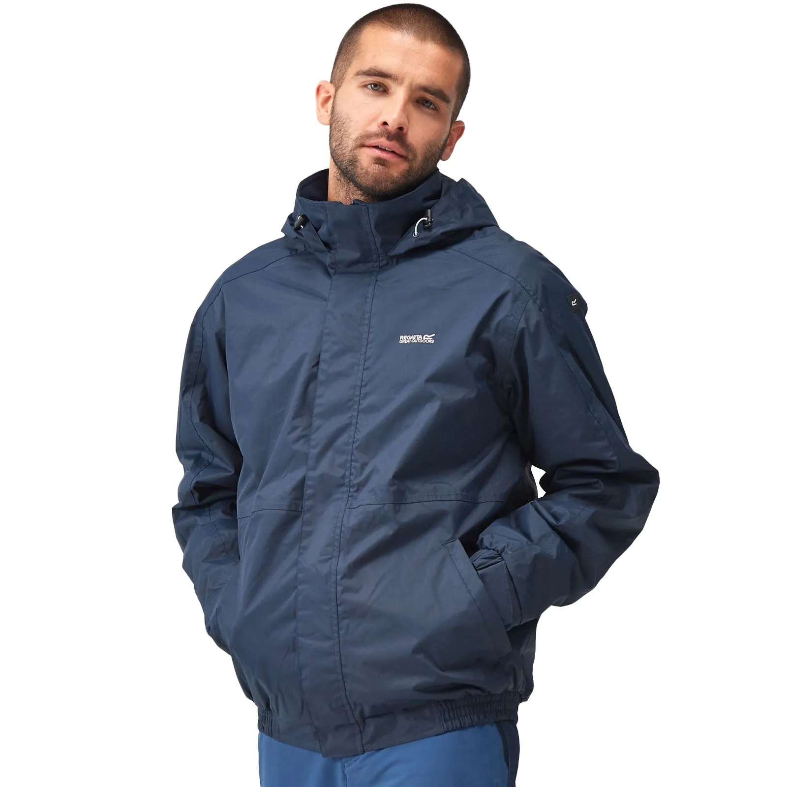 Regatta Mens Niviston Hooded Waterproof Walking Jacket - Navy