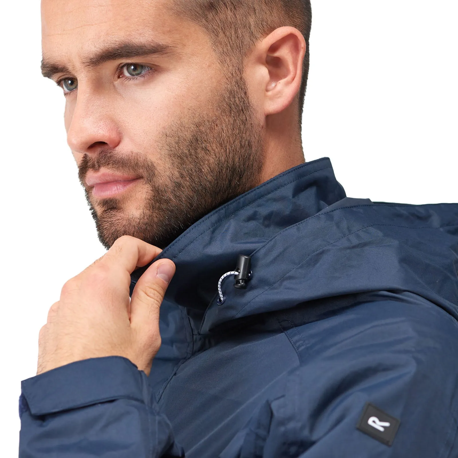 Regatta Mens Niviston Hooded Waterproof Walking Jacket - Navy