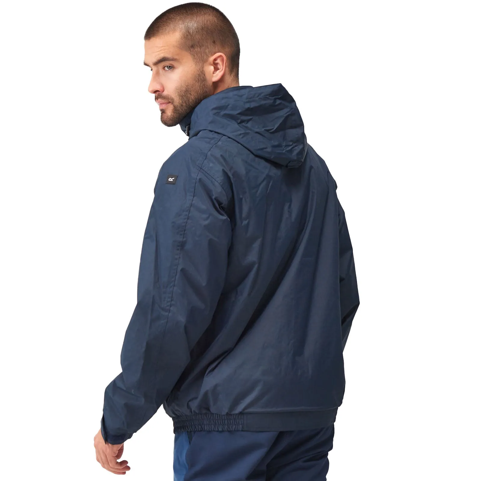 Regatta Mens Niviston Hooded Waterproof Walking Jacket - Navy