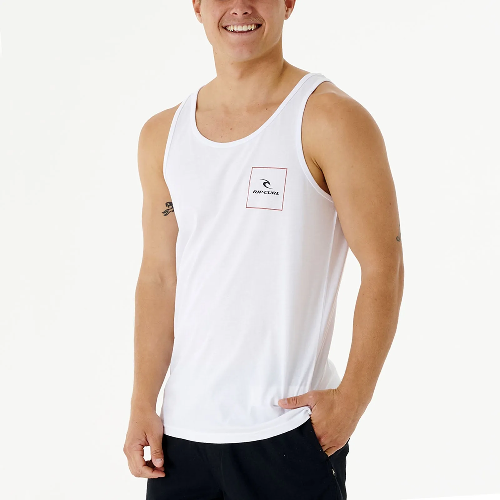 Rip Curl Mens Corp Icon Crew Neck Tank