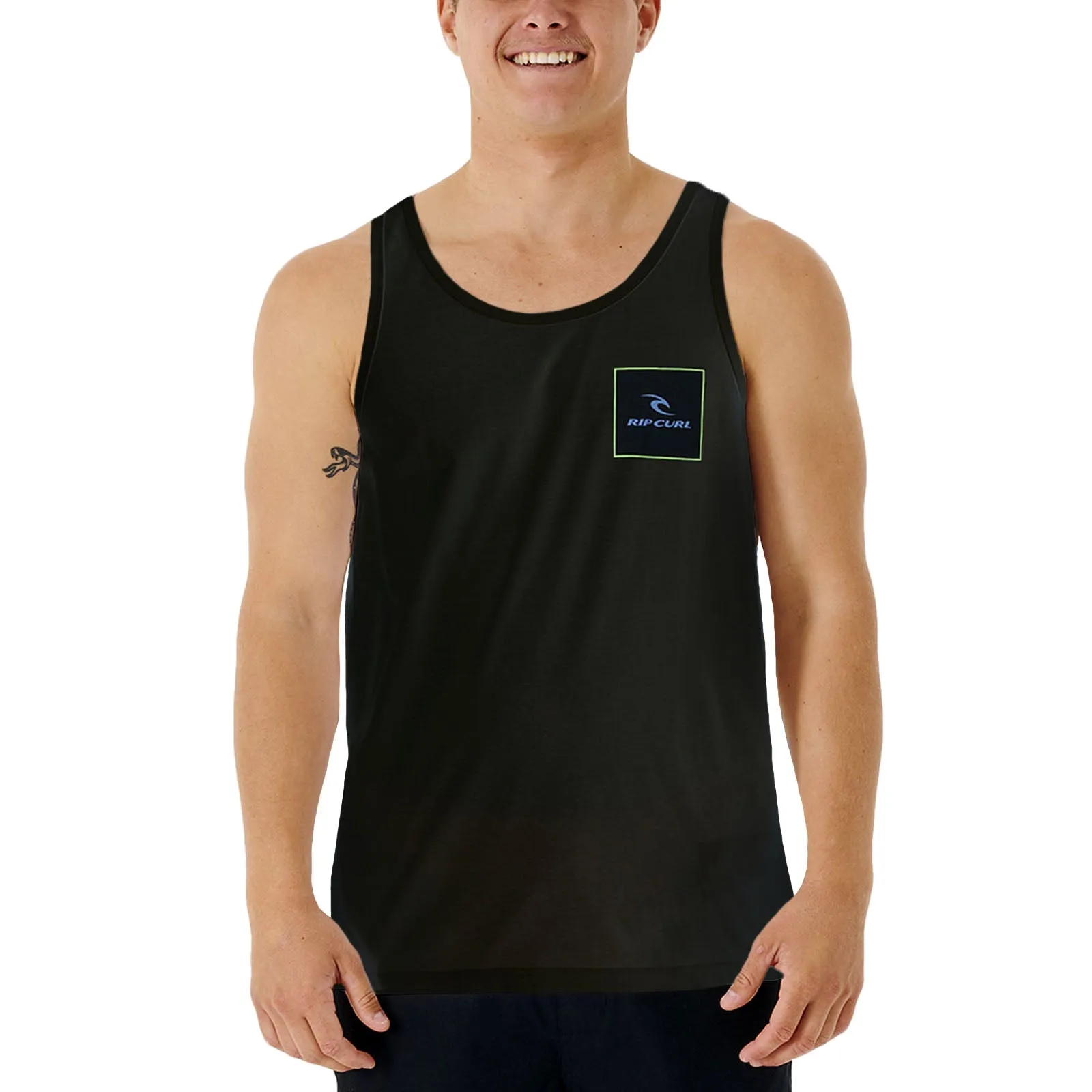 Rip Curl Mens Corp Icon Crew Neck Tank