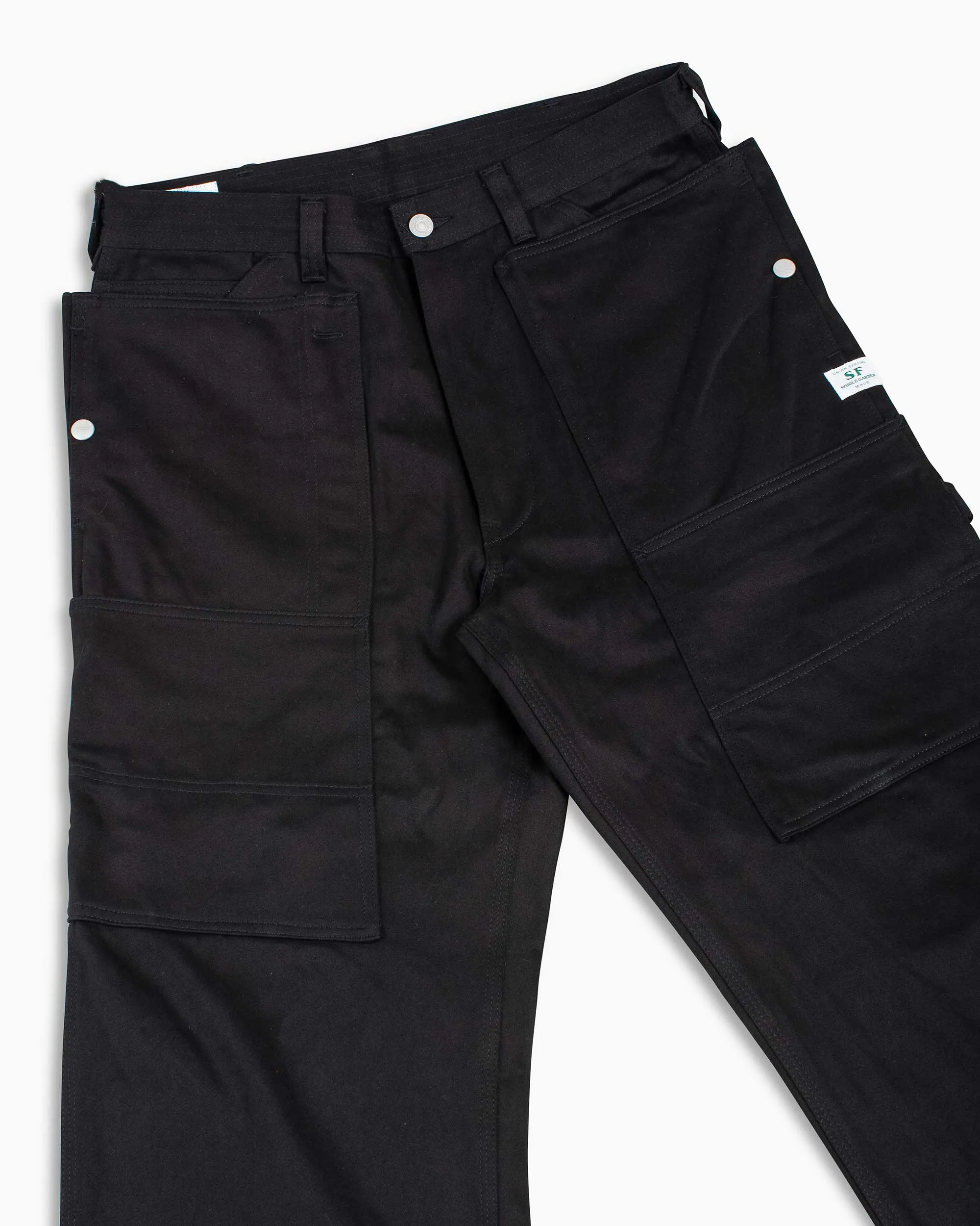 Sassafras Fall Leaf Tough Pants Work Satin Black