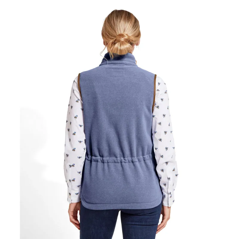 Schoffel Ladies Lyndon Fleece Gilet - Stone Blue