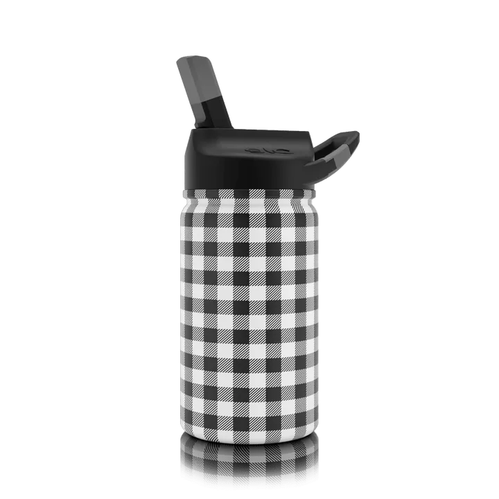 SIC Stainless Water Bottle: 12oz in Plaid