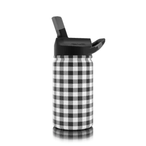 SIC Stainless Water Bottle: 12oz in Plaid