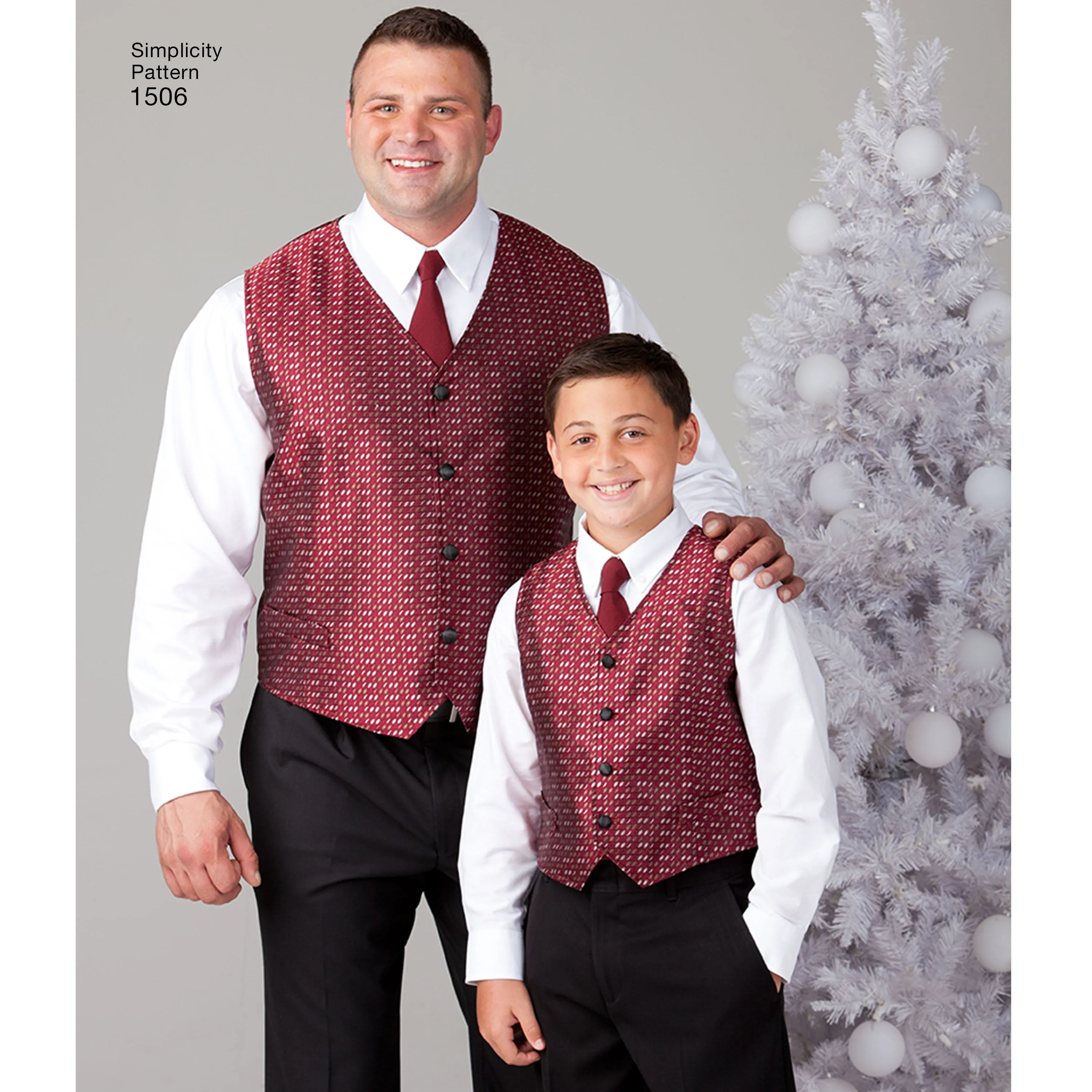 Simplicity Pattern 1506 Husky Boys' and Big and Tall Men's Vests