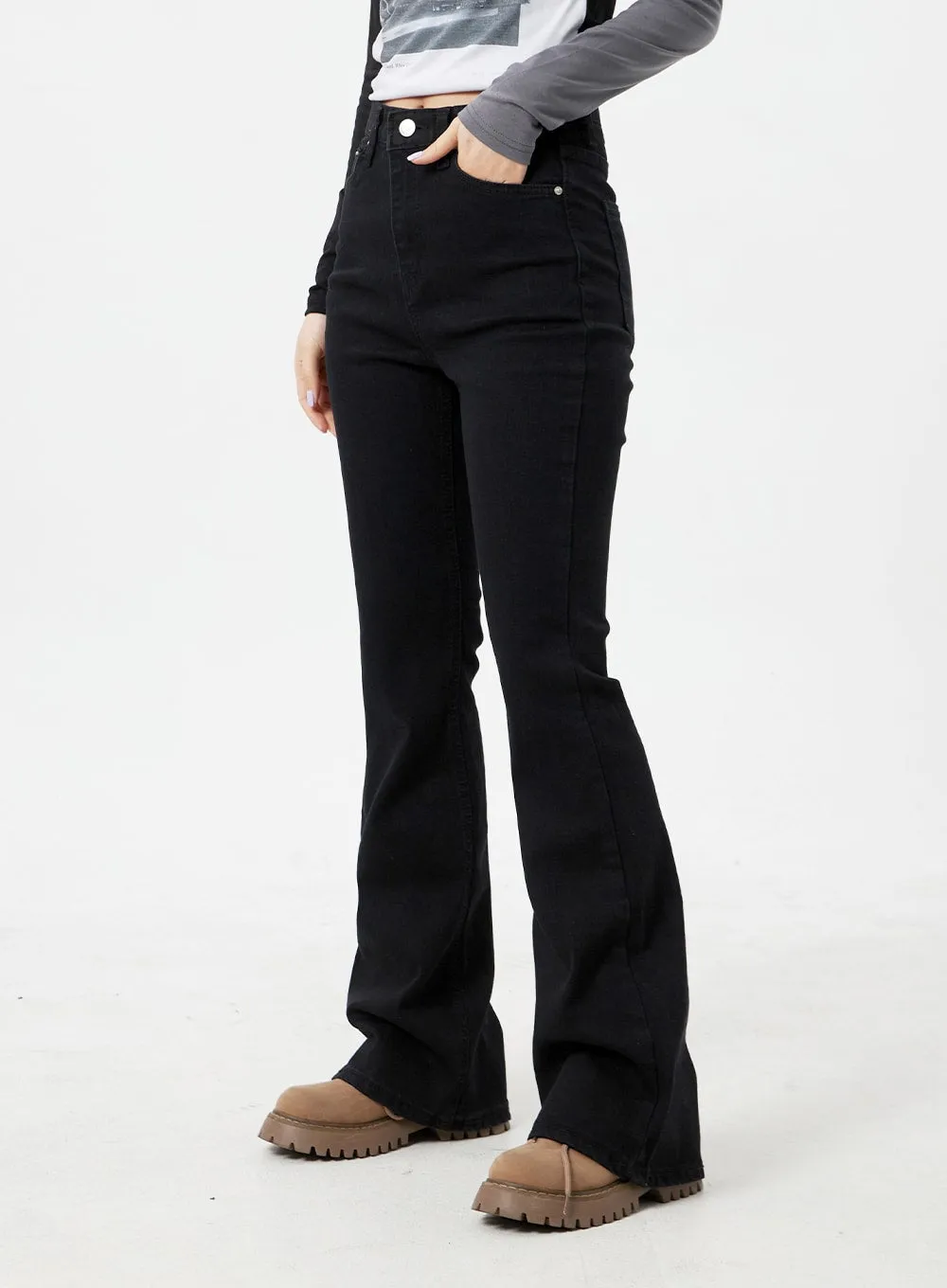 Slim Fit Bootcut Pants CM324