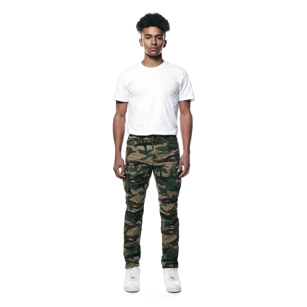 Slim Utility Twill Pants - Wood Camo