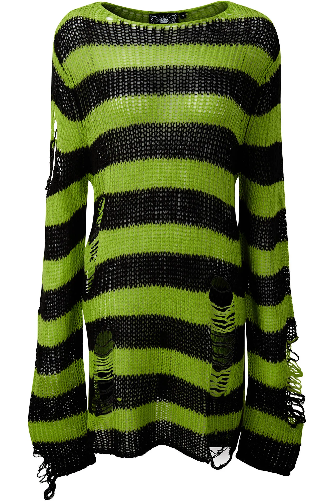 Slimer Distress Knit Sweater