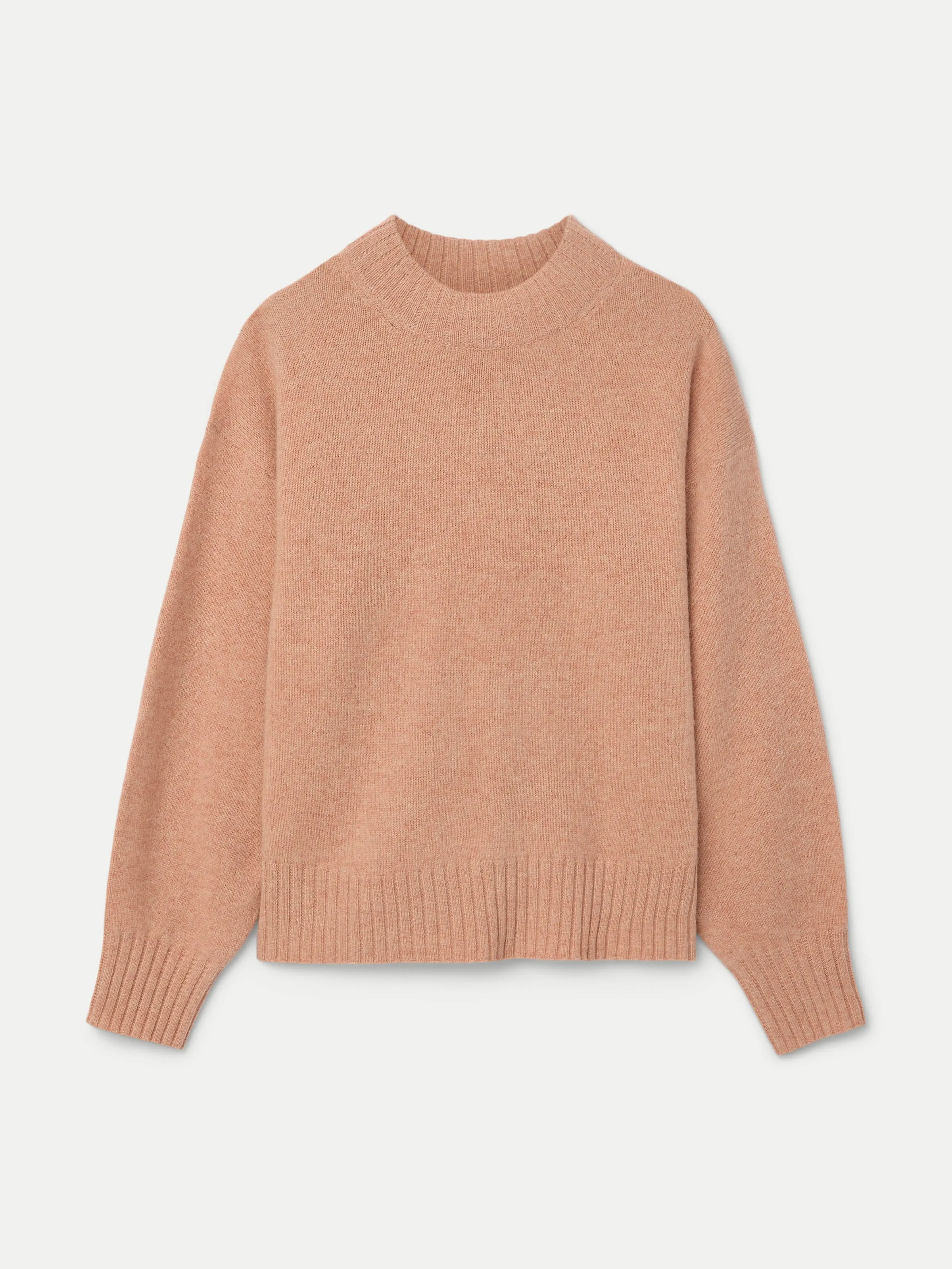 The Yak Wool Crewneck  in Blush Pink