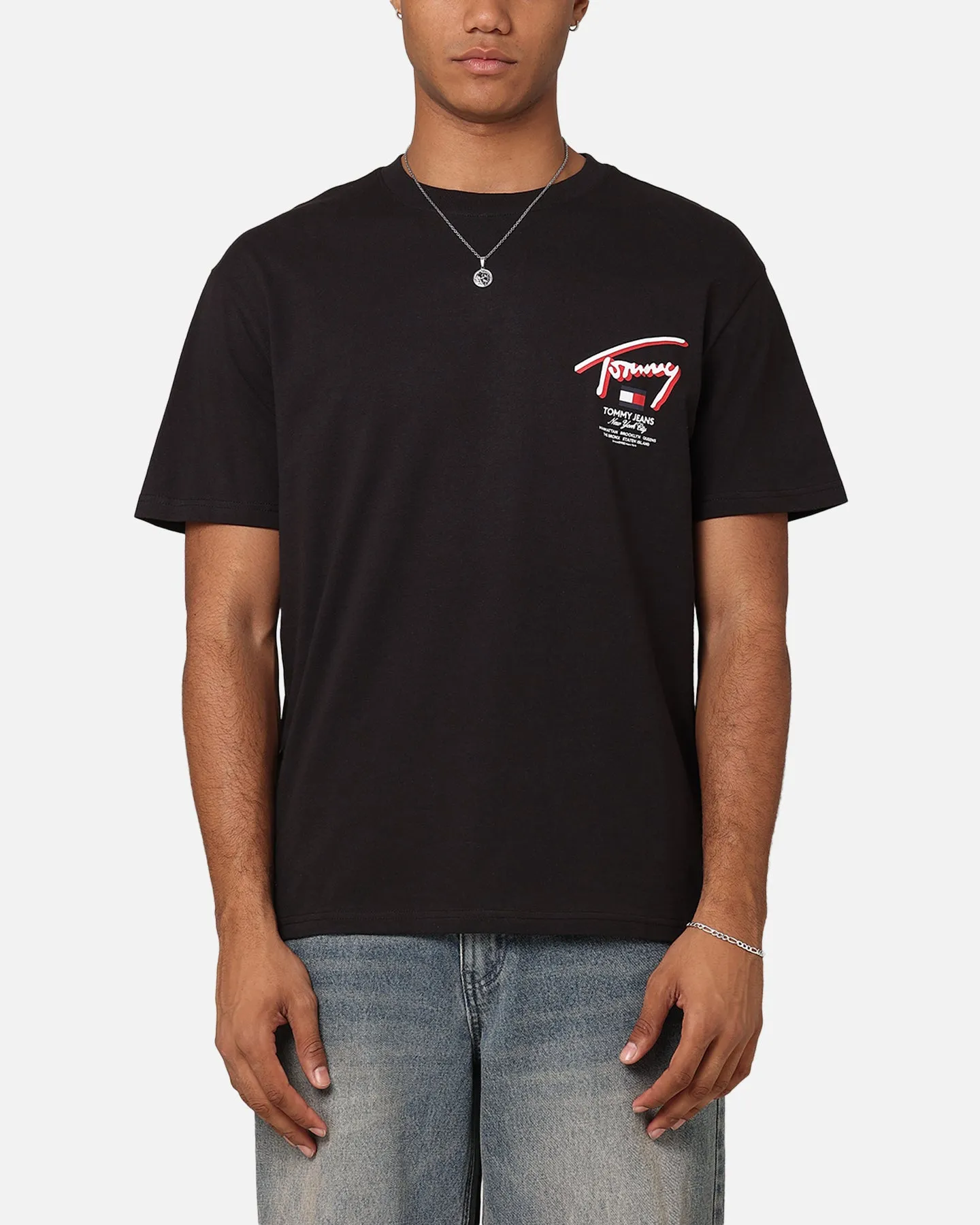 Tommy Jeans Reg 3D Street Signature T-Shirt Black