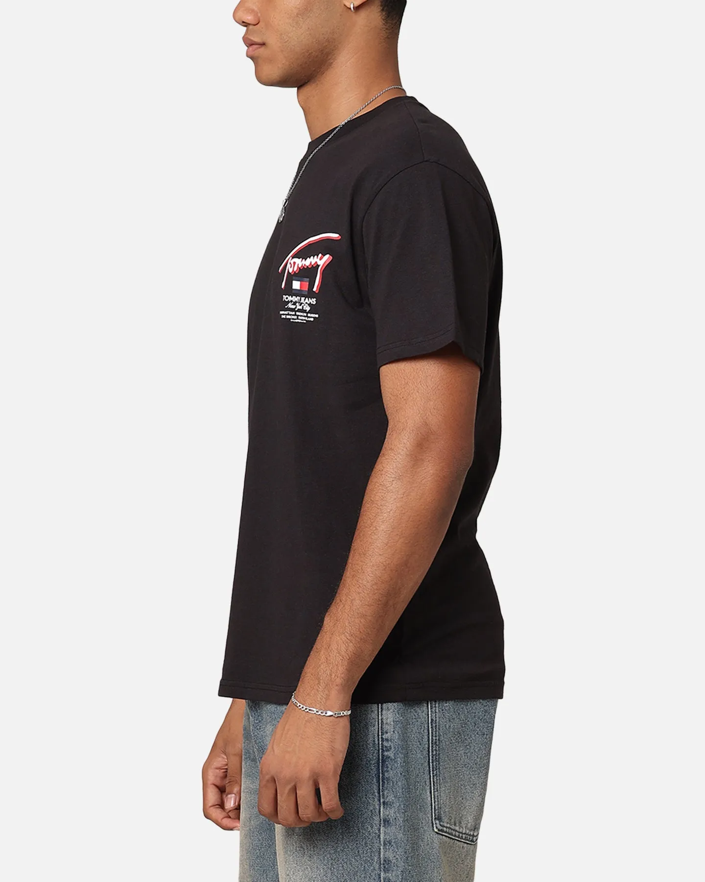 Tommy Jeans Reg 3D Street Signature T-Shirt Black