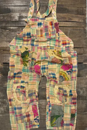 Travels Await Overalls - Patchwork Garden