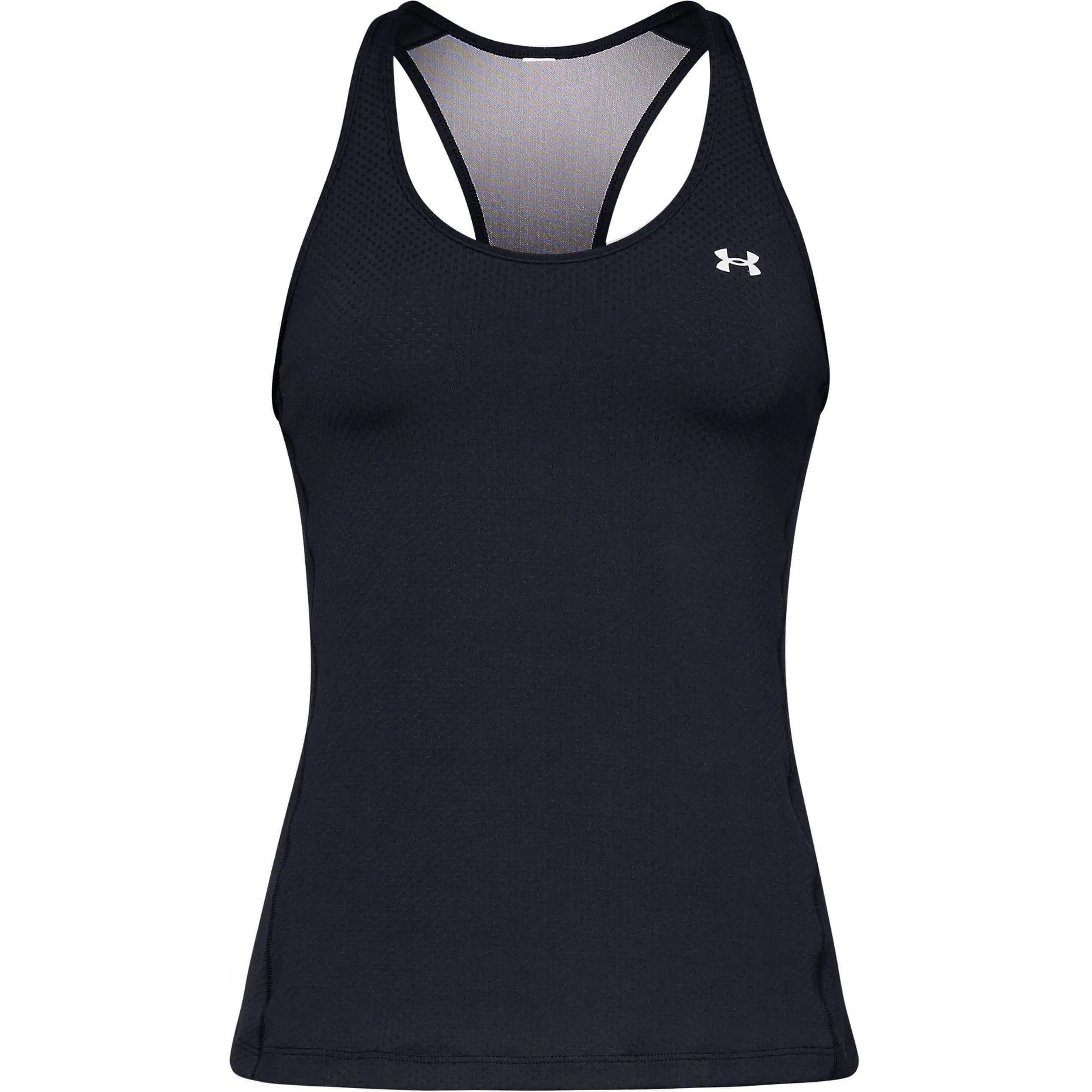 Under Armour HeatGear Racer Womens Training Vest Tank Top - Black