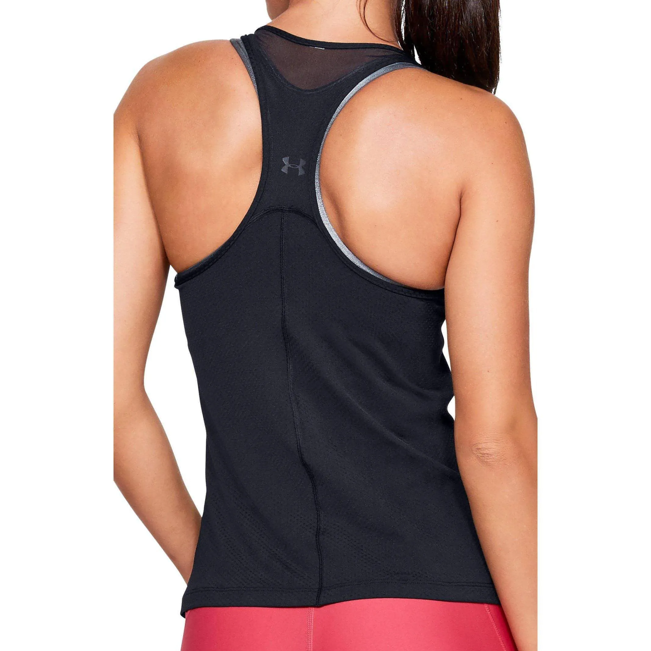 Under Armour HeatGear Racer Womens Training Vest Tank Top - Black